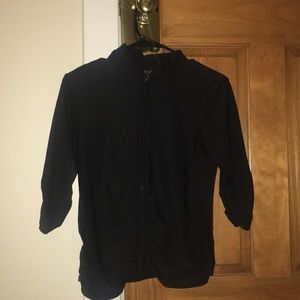 Black Calvin Klein lightweight zipper up fleece